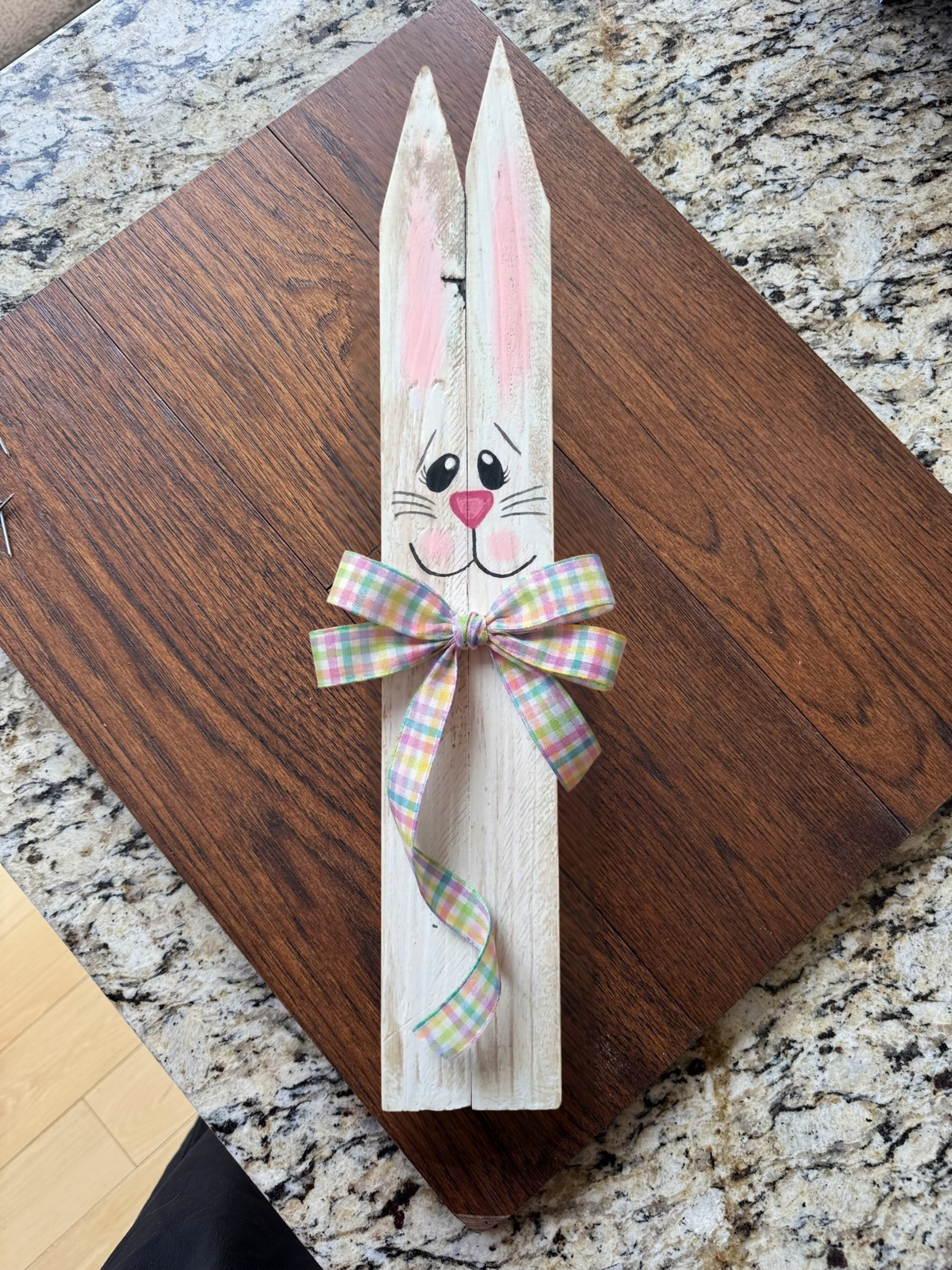 decorated bunny sign